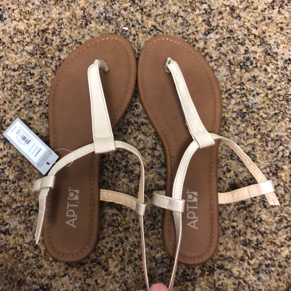 Gold sandals